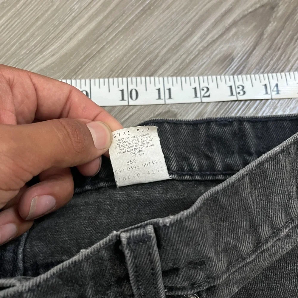 Vintage Levis 550 Orange Tab Relaxed Fit Tapered Black Jeans Made in USA 32x32